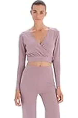Dagi Yoga Top T-shirt met lange mouwen en V-hals, , S