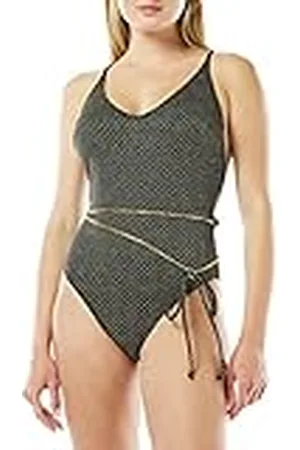 Dagi Dames High Fashion, Double Collar One Piece Zwempak, , 36