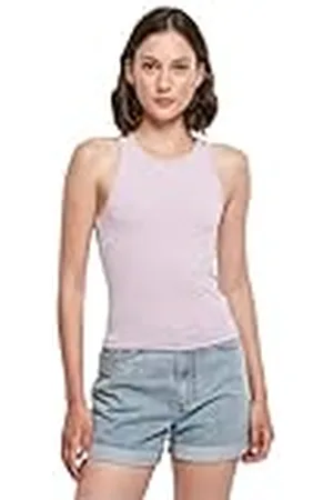 Build Your Brand Dames Top Ladies Racer Back Top Lilac XL, , XL