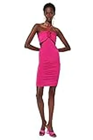 Trendyol Bodycon getailleerde gebreide jurk voor dames, , 66