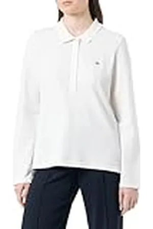 GANT Dames Slim Shield Ls Pique Polo Shirt, , XS