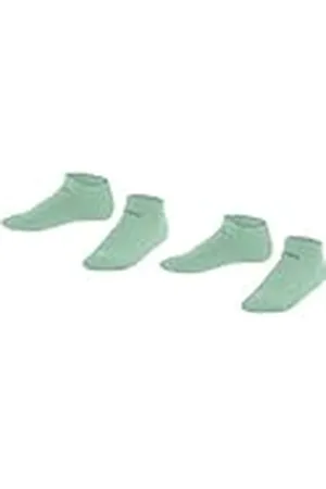 Falke ESPRIT Foot Logo Sokken voor kinderen, uniseks, katoen, zwart, grijs, veel monochroom, dun, ademend, multipack, 2 paar, , 35-38