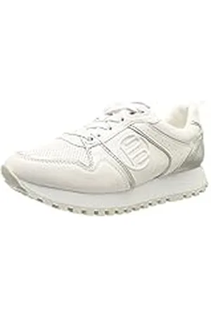 Bagatt Casual Siena veterschoenen voor dames, wit/zilver, 41 EU, , 41 EU