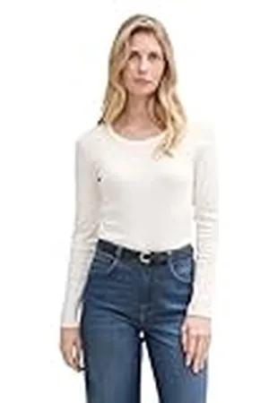 TOM TAILOR T-shirt met lange mouwen voor dames, , XS