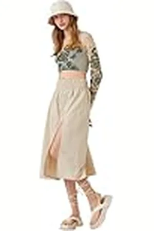 Koton Katoen Gimped Slit Maxi Rok voor dames, , 38