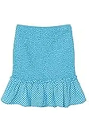 NAME IT Nlfeckali Rok voor meisjes, Zwemcap/Checks: zwempet/Iced Aqua, 170 cm