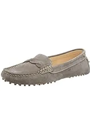 Fred de la Bretoniere Dames Frs1217 Loafer, White L Grey Sand, 41 EU