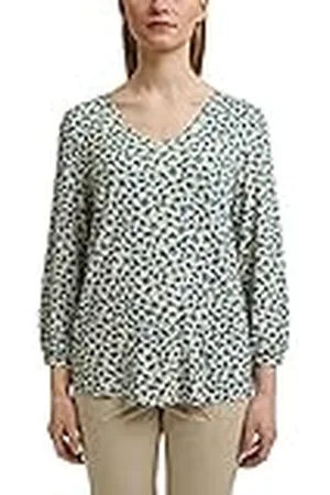 ESPRIT Longsleeve met print en ballonmouwen, off-white, S