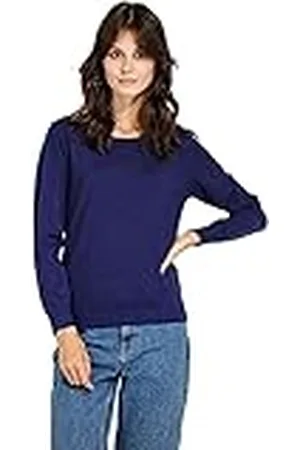 Bonateks Ronde hals sweater design, bordeaux, maat: L - 40% kasjmier, 45% viscose, 15% elastaan, , L