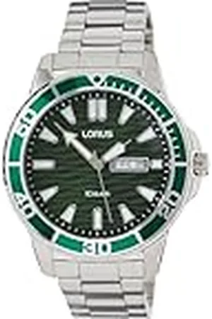 Lorus Analoog kwartshorloge voor heren, met metalen armband RH359AX9, , Modern