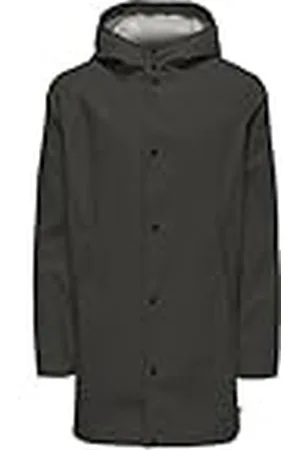 Only & Sons Heren ONSLUCA RAIN Coat OTW regenjas, Peat, XXL, , XXL