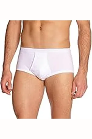 Eminence Herenslip met hoge taille open - 100% gekamd katoen - gevoerde voorkant - OEKO-TEX® label - superieure grip, hoog comfort, hypoallergeen, , M