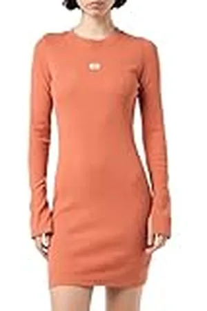 Calvin Klein Jeans Dames geweven label rib korte jurk J20J225112 bodycon jurk, , S, , S