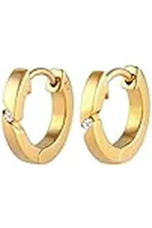 DIAMORE Elli Oorbellen Dames Creolen Basis met Diamant (0.03 ct.) in 925 Sterling Zilver