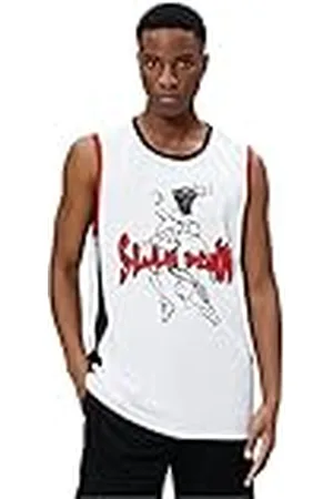 Koton Heren Sport Oversized Tanktop Basketbal Bedrukt Crew Neck, , M
