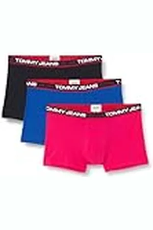 Tommy Hilfiger Heren 3P Trunk Zwart/Mod Blu/Dark Ash S, , S