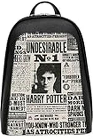 Dogo Dames veganistisch leer zwart rugzak - Warner Bros Daily Prophet Harry Potter motief, Meerkleurig, One Size