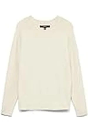 VERO MODA Vmdoffy Ls O-hals Blouse Ga Noos Pullover trui dames,Birch/Detail:melange,XXL