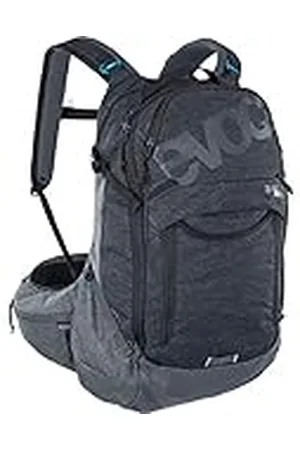 Evoc TRAIL PRO 26l protector rugzak voor fietstochten, rugzak (LITESHIELD PLUS rugprotector, brede heupvinnen, 3l hydratatie blaas compartiment, maat: S/M), Zwart/Koolstofgrijs