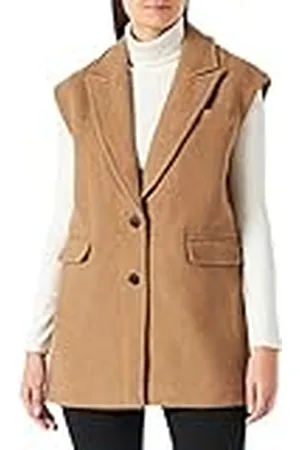 VERO MODA Bestseller a/s VMEDNA Waistcoat BOOS vest, Tigers Eye/Detail:Solid, XL