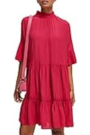 Scotch&Soda Maison casual jurk met korte mouwen en ruches voor dames, , 36, , 36