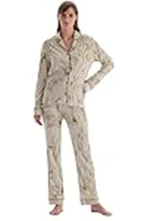Dagi Damespyjama met lange mouwen en print, pyjamaset, , M