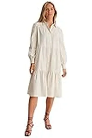 NA-KD Midi-jurk met knopen voor dames, casual, , 36