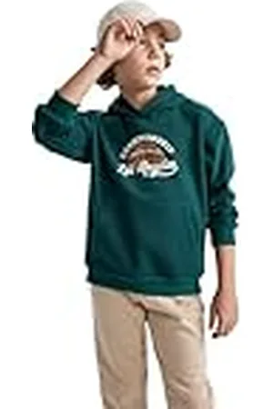 DeFacto Sweatshirt met capuchon voor jongens, , 10-11 Jaar