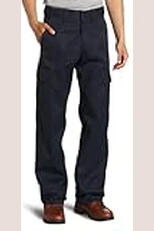 Dickies Mens Relaxed Straight-fit Cargo work utility pants, Dark Navy, 34W x 30L US