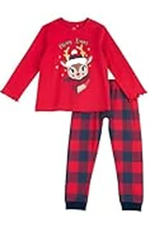 chicco Kerstpyjama voor jongens en meisjes, pyjama met lange mouwen van warm en zacht katoen, kinderkleding voor jongens en meisjes, kerstpyjama voor kinderen, ontworpen in Italië, , 12M