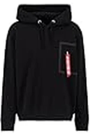 Alpha Industries Taped Pocket Hoody voor heren Black XL