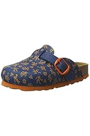 LICO BIOLINE CLOG KIDS Uniseks, kinderen Clogs, Blauw/oranje, 37 EU