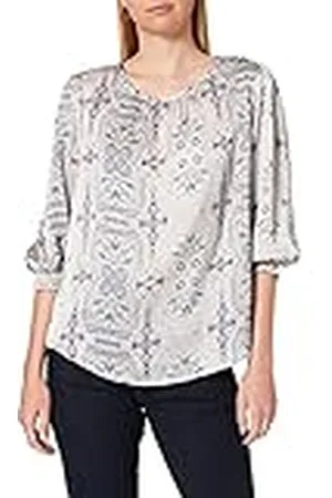 Herrlicher Prachtige dames Sun Printed satijnen blouse