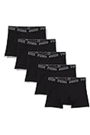 PUMA Herenboxershort ondergoed (set van 5), zwart, XL