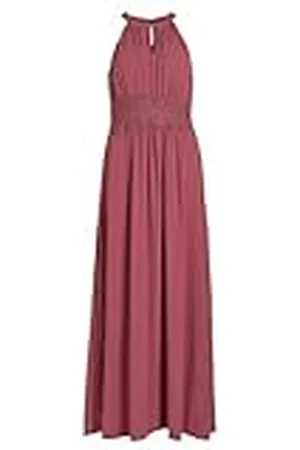 VILA Dames Vimilina halterneck Maxi Dress-Noos avondjurk, , 34