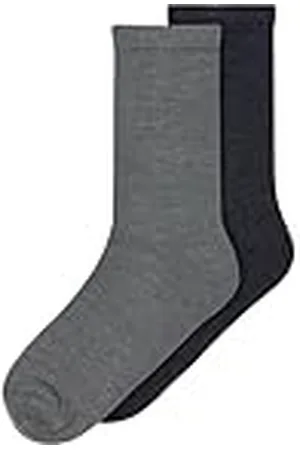 NAME IT Jongens NKMWAKTA Wool/VIS XXIII sokken, donkergrijs melange/Pack: 2P Dark Grey Mel+Blue Graphite, 34/36