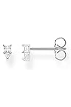 Thomas Sabo Dames enkele oorstekers driehoek zilver, 925 sterling zilver, 0,50 cm, Sterling zilver, Niet van toepassing.