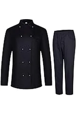 MISEMIYA Jas en broek voor dames, kookjas voor dames, gastronomie-uniform, 848-8312, , XXL
