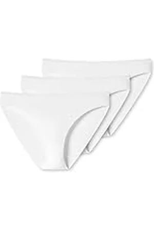 Schiesser Katoenen mix slips voor dames, verpakking van 3 stuks, wit, XL