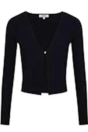 Morgan Damesvest met lange mouwen, geribbeld, , maat XL, , XL