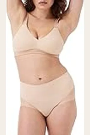 Spanx Soepele Undie-tectable Lace Hi-Hipster - Voor Core Control - Comfortabel Lace Shapewear Ondergoed - Geen Zichtbare Panty Lijnen, Zacht Naakt, S