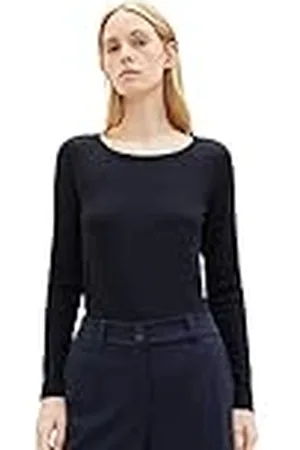 TOM TAILOR T-shirt met lange mouwen voor dames, , L