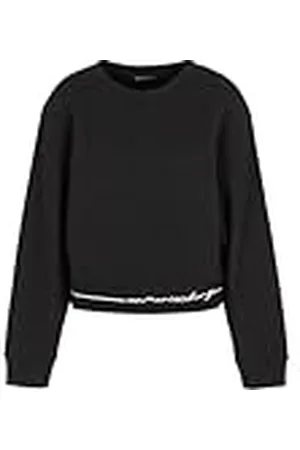 Armani Exchange Dames Bonded Stripe, Contrast Logo Line, ronde hals pullover sweater sweater, , XS