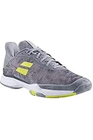 Babolat Tennisschoenen voor heren, Jet Tere All korte ondersteuning, actieve demping, flexibele technologie, ademende Ortholite-zool, Frans merk, grijs/Aero, 42 EU, , 39 EU