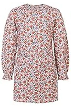 Noppies Kids Meisjesjurk Palatka lange mouwen all-over print kinderjurk, Pristine-N021, 116, , 116 cm