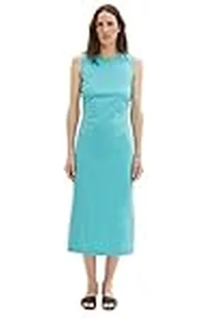 TOM TAILOR Dames 1036661 jurk, 26007-Teal Radiance, 36, , 36