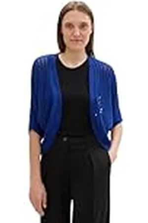 TOM TAILOR Dames losse pasvorm gebreid vest met vleermuismouwen, , XL