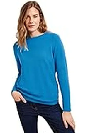 CECIL Dames B319113 shirt met lange mouwen, Club Blue, S, , S