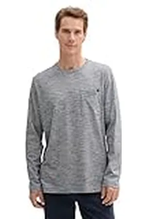 TOM TAILOR T-shirt met lange mouwen voor heren, , XS