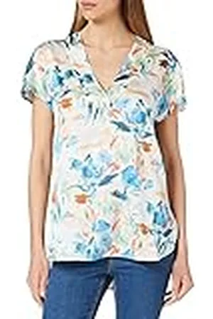 Herrlicher Dames Soleil Satijn Multicolor Print Blouse